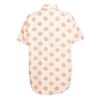 Liberté - Sara Ss Shirt - Pink Smiley